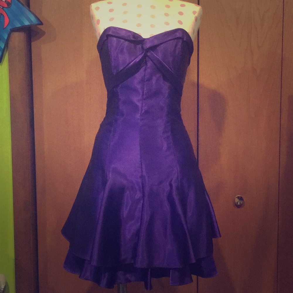 Royal purple homecoming prom dress vintage y2k